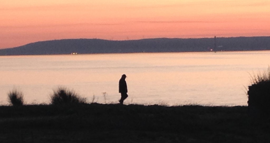 Chris closing the nets on Saturday evening.