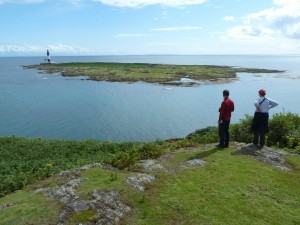 View of Mew Island from Copeland Bird Observatory. Photographer Ian McKee.