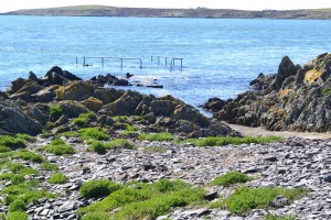 South jetty underwater